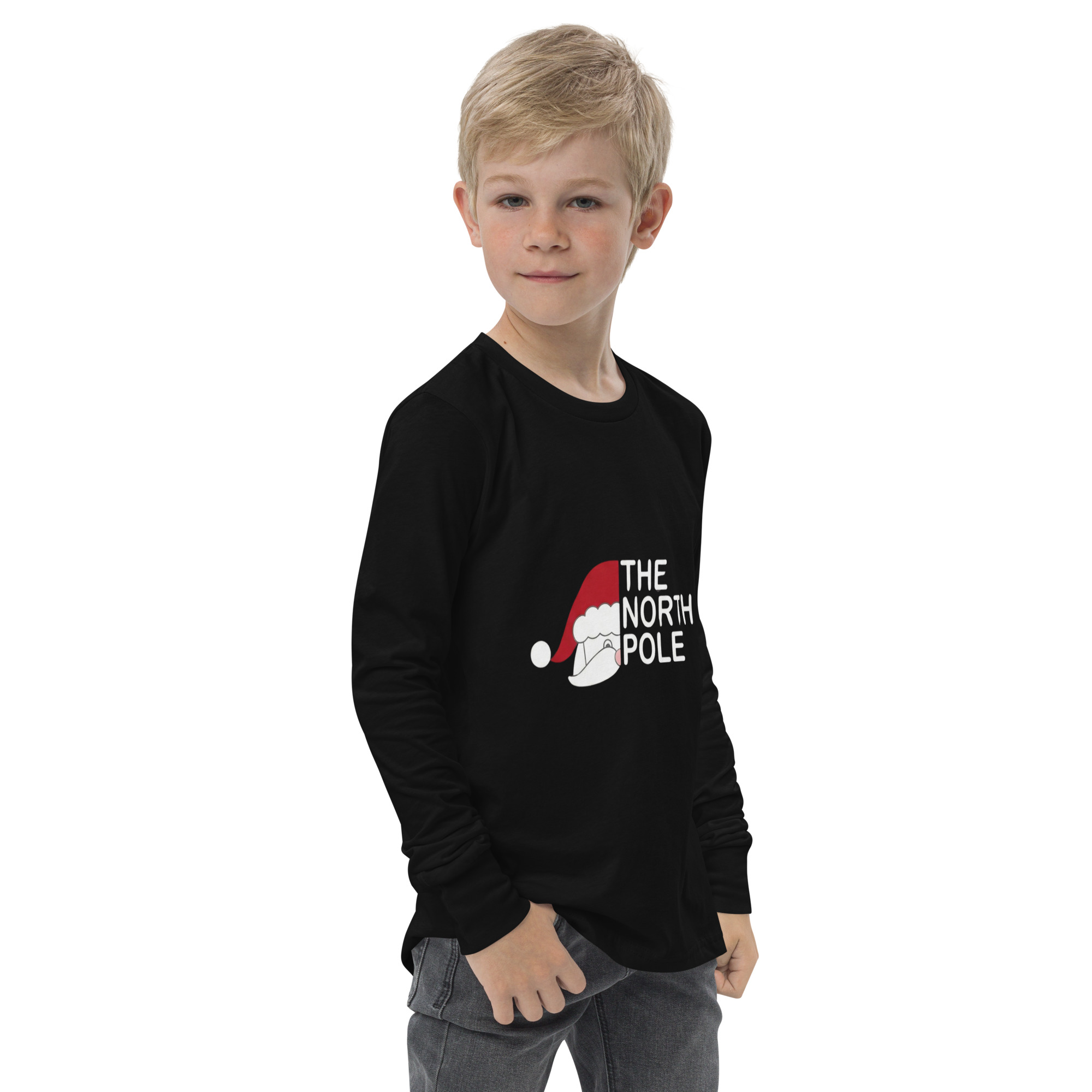 Youth Christmas Long Sleeve Tee - Image 5